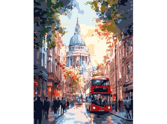 Картина по номерам Цветной город 40Х50 (VG028) купить в интернет магазине подарков ПраздникШоп