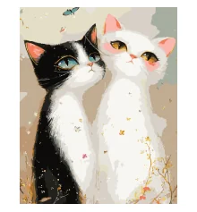 Картина по номерам Котята в шарфике 40Х50 (VG029) купить в интернет магазине подарков ПраздникШоп