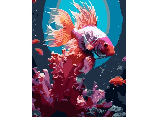 Картина по номерам Розовая рыба 40х50 (VG032) купить в интернет магазине подарков ПраздникШоп