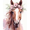 Картина по номерам Лошадь с венком 40х50 (VG039)