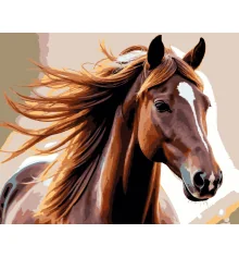 Картина по номерам Лошадь на ветру 40х50 (VG040) купить в интернет магазине подарков ПраздникШоп