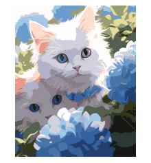 Картина по номерам Котята среди цветов 40Х50 (VG049) купить в интернет магазине подарков ПраздникШоп