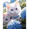 Картина по номерам Котята среди цветов 40Х50 (VG049)
