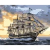Картина по номерам Корабель в открытом море 40Х50 (VG051)