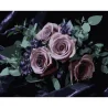 Картина по номерам Букет роз на черном фоне 40Х50 (AH1292)
