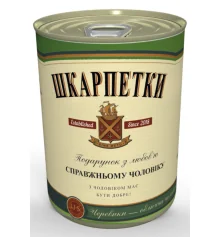 Консервированные носки «Настоящего мужчины Jameson» купить в интернет магазине подарков ПраздникШоп