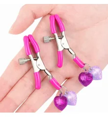 Зажимы для сосков с сердечками (уп. 2шт) купить в интернет магазине подарков ПраздникШоп