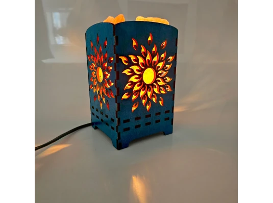 Соляная лампа из гималайской соли «Сияние солнца» (21×10.8×10.8 cм) купить в интернет магазине подарков ПраздникШоп
