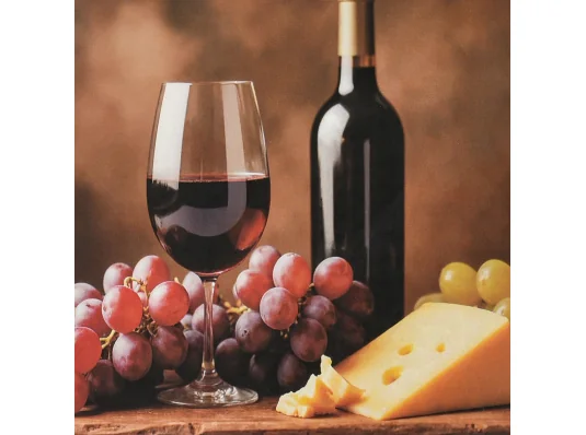 Алмазная картина Бокал вина 30х30 (FZ3030-46) купить в интернет магазине подарков ПраздникШоп