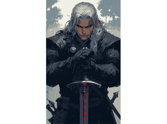 Картина по номерам SANTI Ведьмак 30х50 см купить в интернет магазине подарков ПраздникШоп