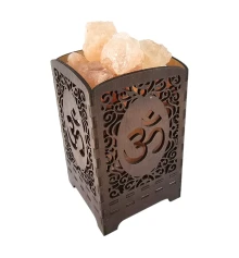 Соляная лампа из гималайской соли «Сияющий ОМ» (21×10.8×10.8 cм) купить в интернет магазине подарков ПраздникШоп