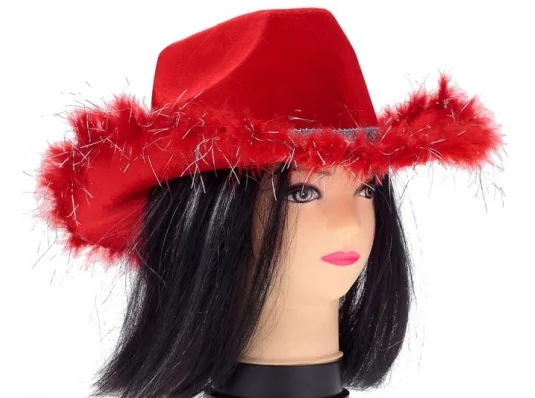 Шляпа "Красный гламурчик" купить в интернет магазине подарков ПраздникШоп