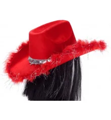 Шляпа "Красный гламурчик" купить в интернет магазине подарков ПраздникШоп
