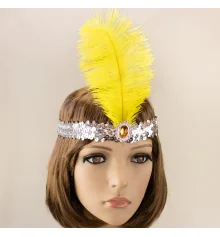 Повязка Чикаго (серебряная с желтым) купить в интернет магазине подарков ПраздникШоп