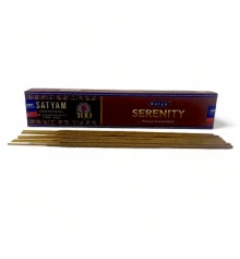 Serenity premium incence sticks (Умиротворенность) (Satya) пыльцовое благовоние 15 гр купить в интернет магазине подарков ПраздникШоп