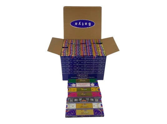 Благовония набор «Natural Series» (7 видов по 12 шт. итого 84 шт.) (15 gm) (Satya) пыльцовое благовоние купить в интернет магазине подарков ПраздникШоп