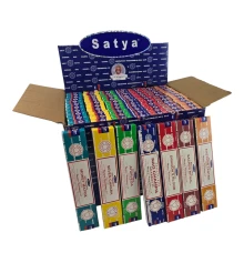 Благовония набор «VFM Series - 1» (7 видов по 12 шт. итого 84 шт.) (15 gm) (Satya) пыльцовое благовоние купить в интернет магазине подарков ПраздникШоп