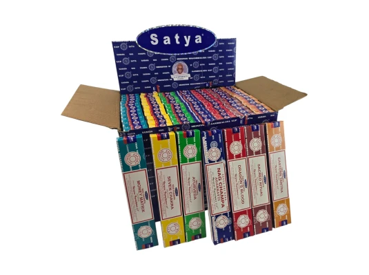 Благовония набор «VFM Series - 1» (7 видов по 12 шт. итого 84 шт.) (15 gm) (Satya) пыльцовое благовоние купить в интернет магазине подарков ПраздникШоп