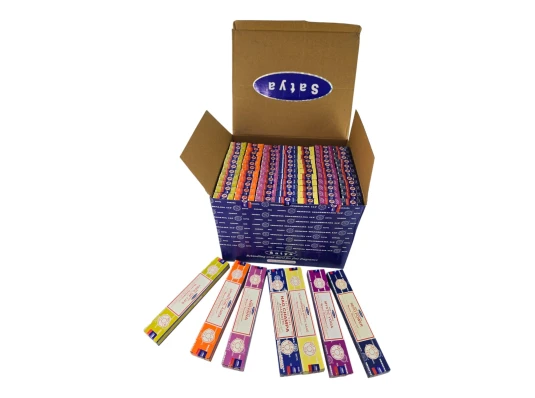 Благовония набор «VFM Series -2» (7 видов по 12 шт. итого 84 шт.) (15 gm) (Satya) пыльцовое благовоние купить в интернет магазине подарков ПраздникШоп