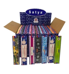 Благовония набор «Popular Series» (7 видов по 12 шт. итого 84 шт.) (15 gm) (Satya) пыльцовое благовоние купить в интернет магазине подарков ПраздникШоп