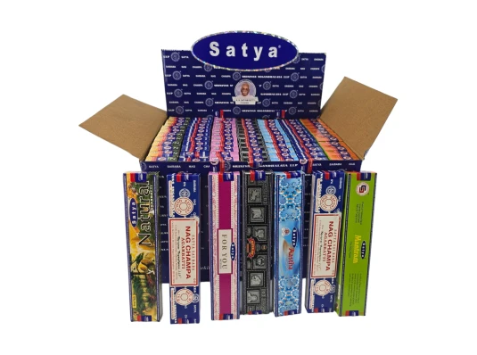 Благовония набор «Popular Series» (7 видов по 12 шт. итого 84 шт.) (15 gm) (Satya) пыльцовое благовоние купить в интернет магазине подарков ПраздникШоп