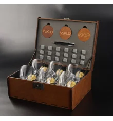 Набір LEO 6 - кришталеві склянки (з біткоїнами) купить в интернет магазине подарков ПраздникШоп