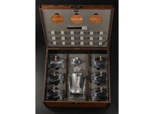 Набір LEO 7 - кришталевий графин і склянки (з кулями) купить в интернет магазине подарков ПраздникШоп