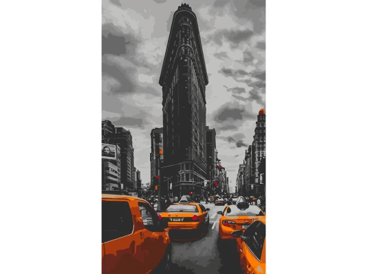 Картина по номерам SANTI Такси Нью Йорка 30х50 см купить в интернет магазине подарков ПраздникШоп