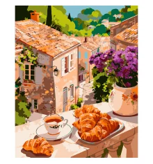 Картина по номерам SANTI Французский завтрак 40х50 см купить в интернет магазине подарков ПраздникШоп