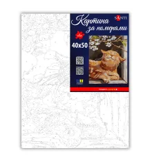 Картина по номерам SANTI Весенний кот 40х50 см купить в интернет магазине подарков ПраздникШоп