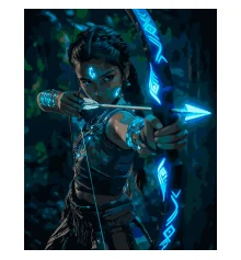 Картина по номерам SANTI Шипы и розы Мистическая лучница 40х50 см LED подсветка купить в интернет магазине подарков ПраздникШоп