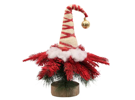 Елка-гномик Yes! Fun заснеженная красным снегом купить в интернет магазине подарков ПраздникШоп