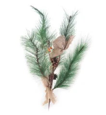 Елочная ветка Yes! Fun 0.40 м с украшением Январская купить в интернет магазине подарков ПраздникШоп