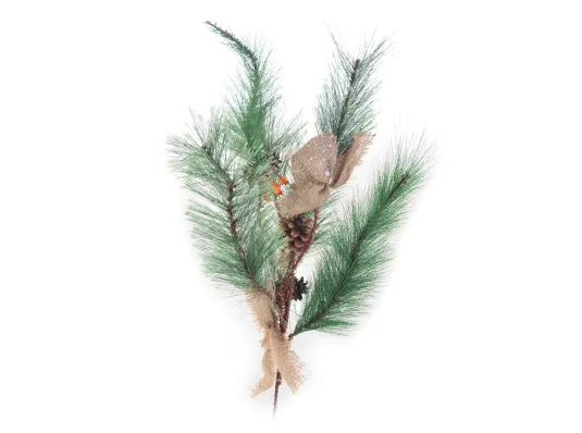 Елочная ветка Yes! Fun 0.40 м с украшением Январская купить в интернет магазине подарков ПраздникШоп