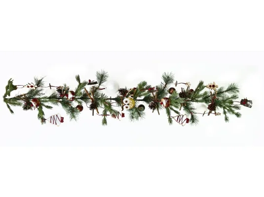 Елочная ветка Yes! Fun 1.50 м с украшением Новогодние чудеса купить в интернет магазине подарков ПраздникШоп