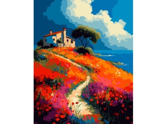 Картина по номерам SANTI Итальянская вилла 40х50 см купить в интернет магазине подарков ПраздникШоп