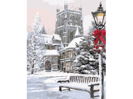 Картина по номерам ПРЕМИУМ Парк с лаком и с уровнем размером 40х50 см (GS1548) купить в интернет магазине подарков ПраздникШоп