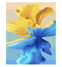 Картина по номерам ПРЕМИУМ Желто-голубой танец с лаком 30х40 см (SS-6574) купить в интернет магазине подарков ПраздникШоп