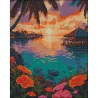 Алмазная картина Тропический закат 40х50 (ZAV4050-50)