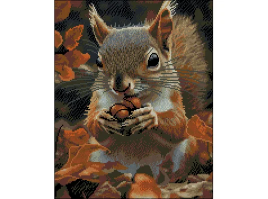 Алмазная картина Осенняя белка 40х50 (ZAV4050-52) купить в интернет магазине подарков ПраздникШоп