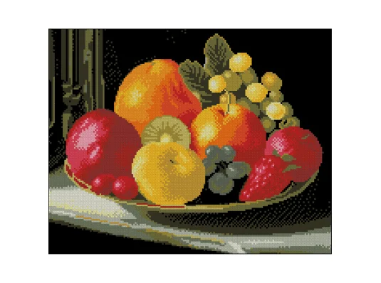 Алмазная картина Тарелка фруктов 40х50 (ZAV4050-53) купить в интернет магазине подарков ПраздникШоп