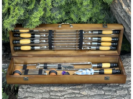 Подарунковий набір шампурів №5 купить в интернет магазине подарков ПраздникШоп