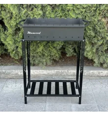 Мангал на 9 шампуров 3мм на дровнице купить в интернет магазине подарков ПраздникШоп