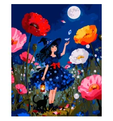 Картина по номерам SANTI Маленькая фея 40х50 см купить в интернет магазине подарков ПраздникШоп