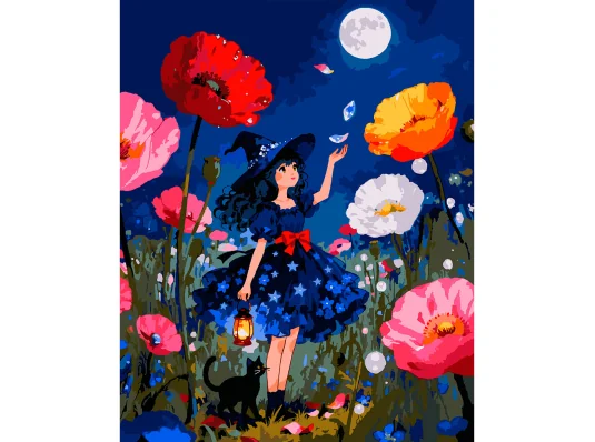 Картина по номерам SANTI Маленькая фея 40х50 см купить в интернет магазине подарков ПраздникШоп