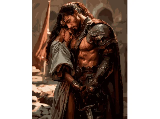 Картина по номерам SANTI Шипы и розы Объятия воина 40х50 см купить в интернет магазине подарков ПраздникШоп