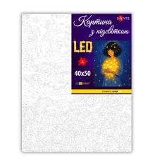 Картина по номерам SANTI Девочка со звездами 40х50 см LED подсветка купить в интернет магазине подарков ПраздникШоп