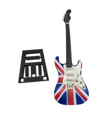 Гитара «Union Jack.» миниатюра дерево (24×8 × 1.5 см) купить в интернет магазине подарков ПраздникШоп