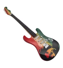 Гитара «Bob Marley» миниатюра дерево (24×8 × 1.5 см) купить в интернет магазине подарков ПраздникШоп