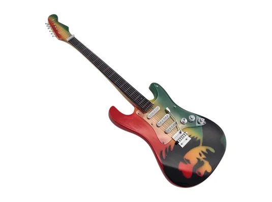 Гитара «Bob Marley» миниатюра дерево (24×8 × 1.5 см) купить в интернет магазине подарков ПраздникШоп